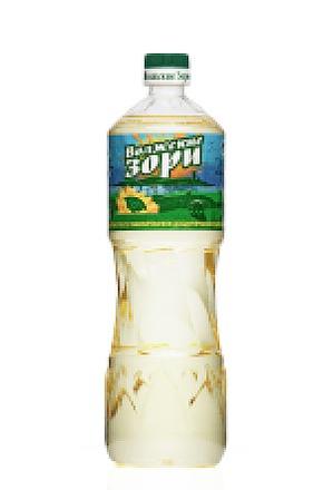 Масло "Волжские Зори" 1л растительное масло рафинированное дезодорированное, 1л Высший сорт